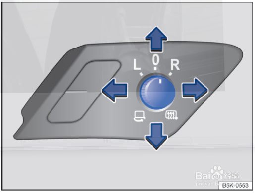 高尔夫7后视镜怎么折叠