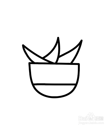 如何画出简笔画多肉
