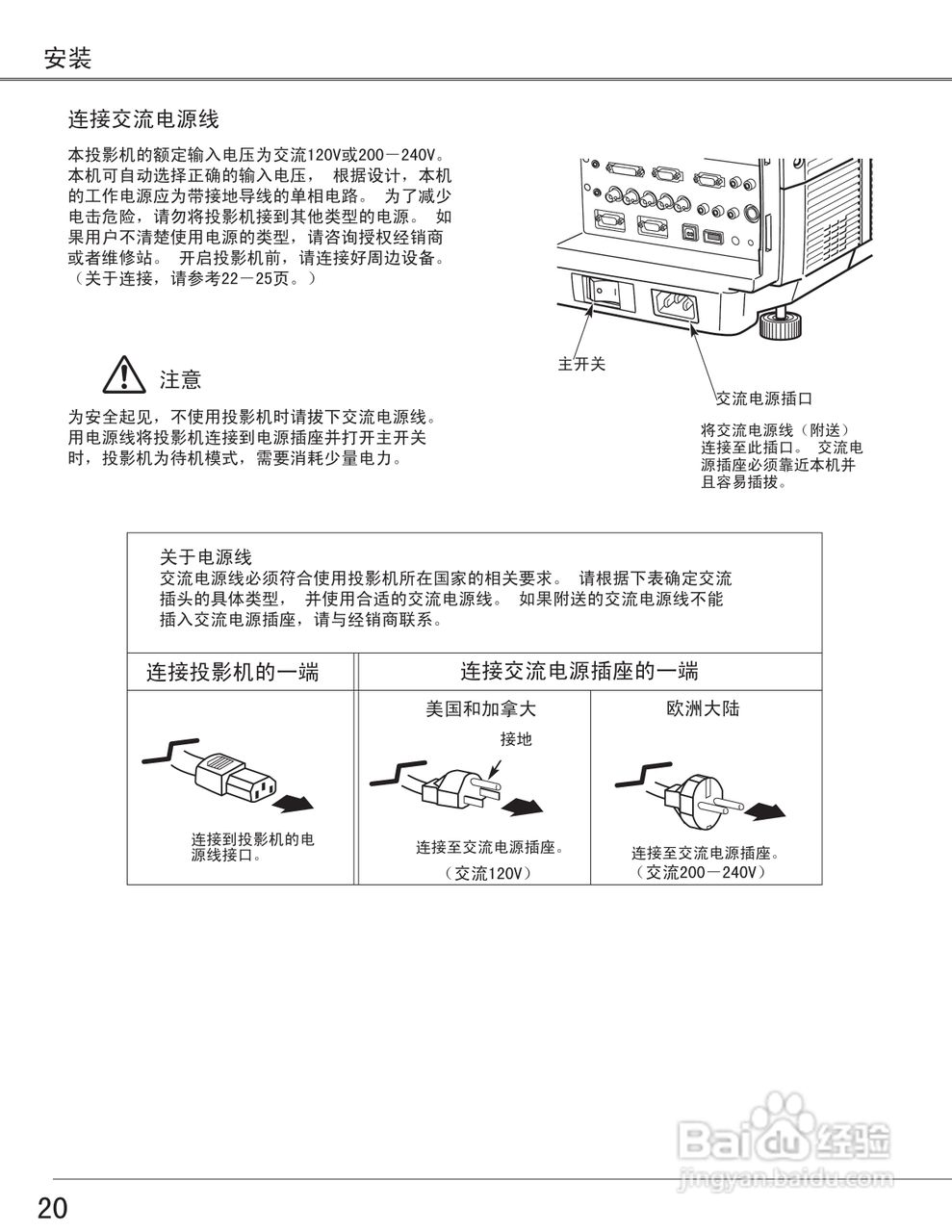 EIKI爱其 LC-X6投影机说明书:[2]