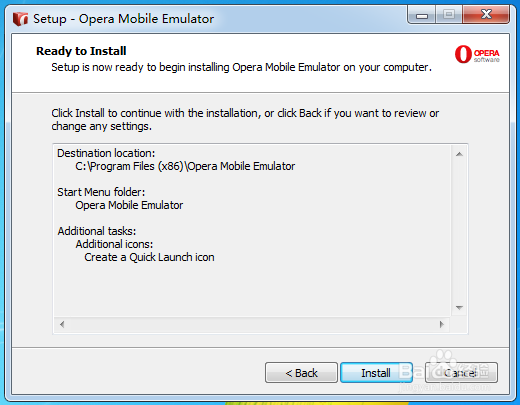 如何使用opera mobile模拟器安装和测试APP项目