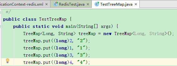 如何使用java的TreeMap