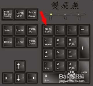 开机自动启动小键盘灯NumberLock的方法