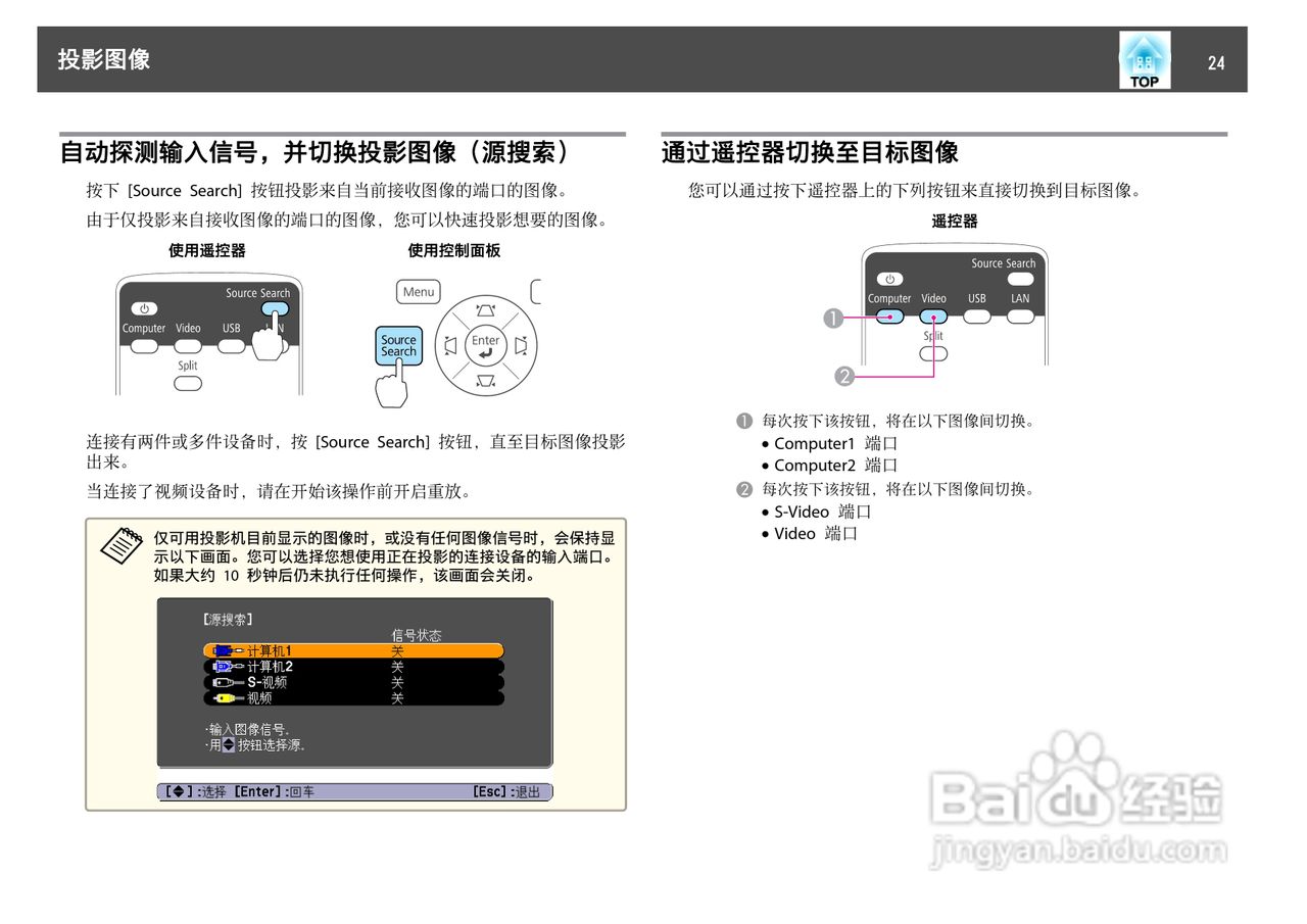 爱普生EB-C1000X投影机使用说明书:[3]