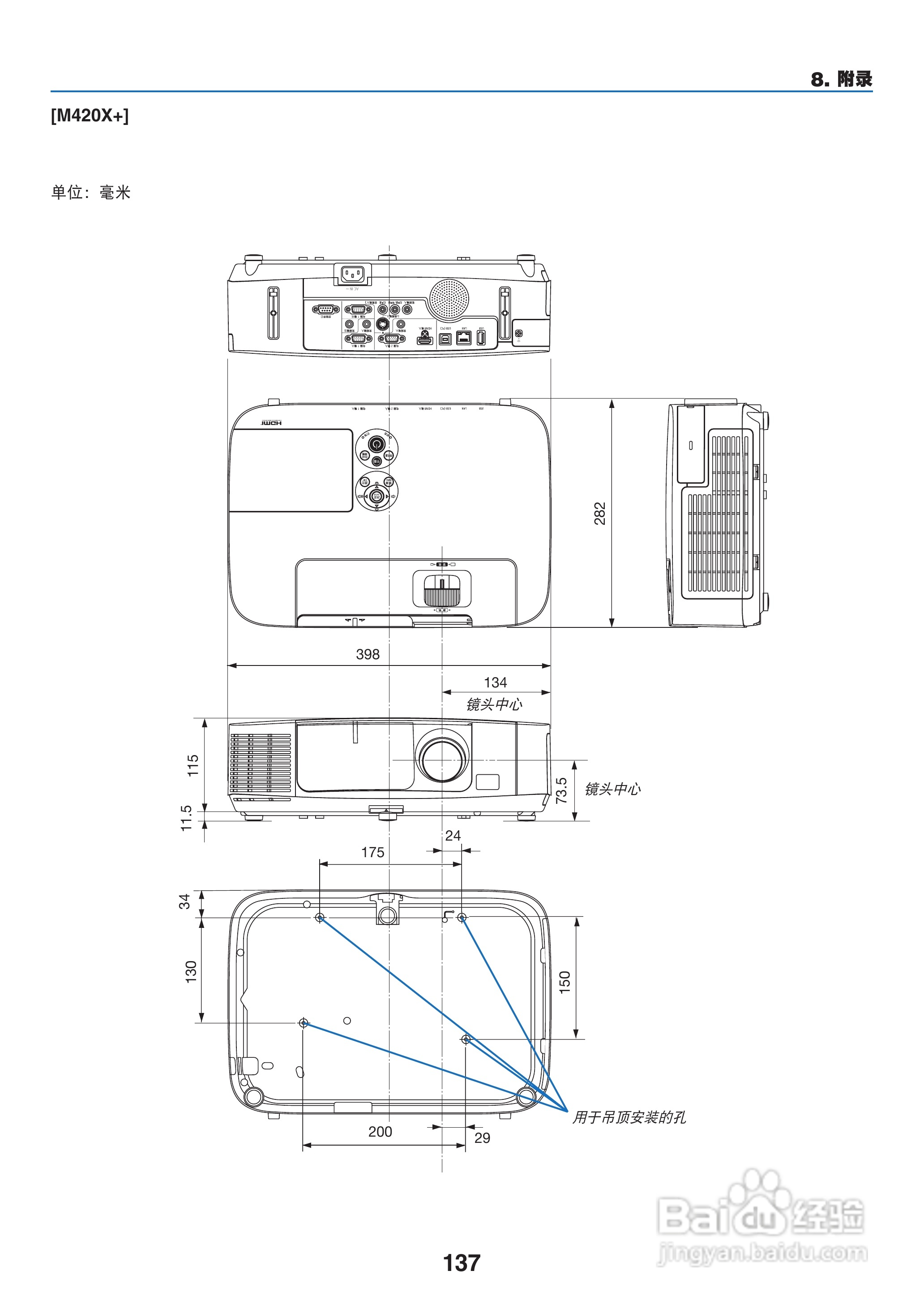 NEC NP-M260W+投影机使用说明书:[15]