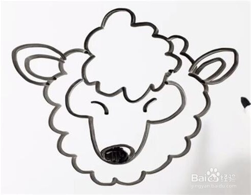 伴儿成长简笔画系列-怎样画小羊简笔画