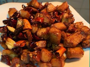 辣子鸡胸肉制作