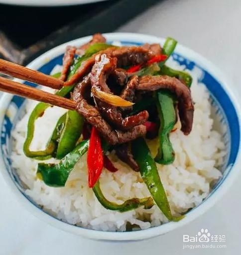 青杭椒牛肉丝