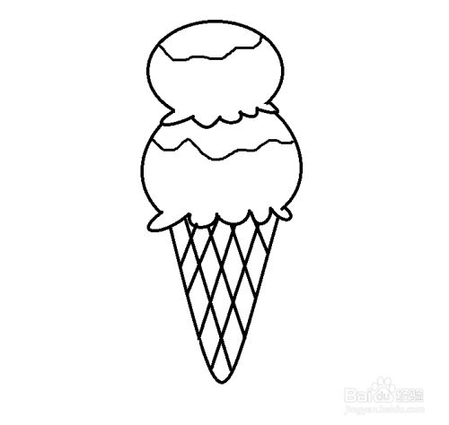 简笔画甜筒怎么画