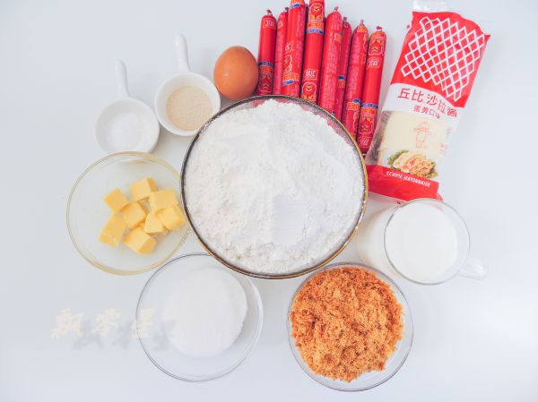 肉松火腿肠软面包