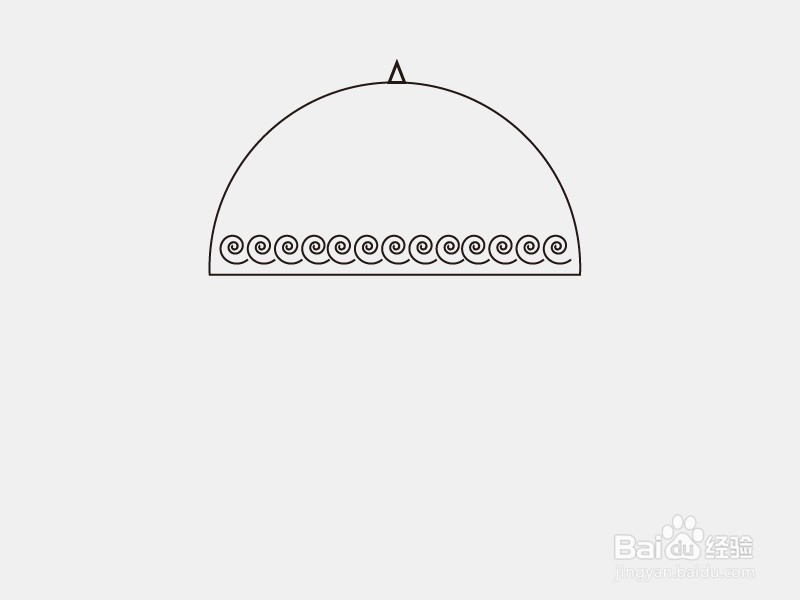 如何用简笔画雨伞