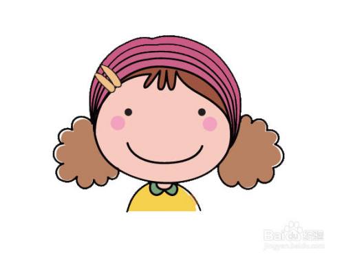 小女孩头像的画法