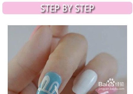 DIY超级甜美兔兔美甲 戳中你的萌点