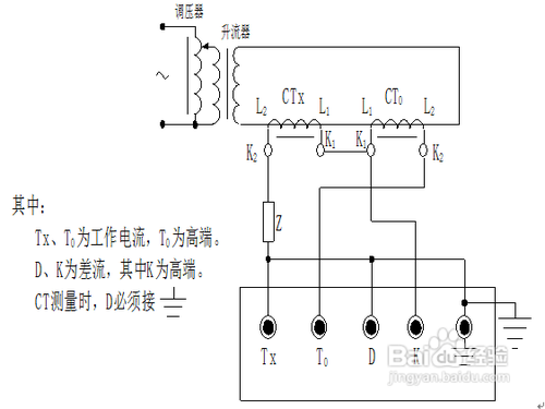 HTGZ-H全自动互感器校验装置的测试接线图