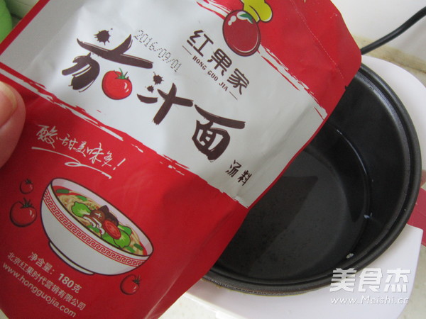 红果家菜谱之茄汁丸子面