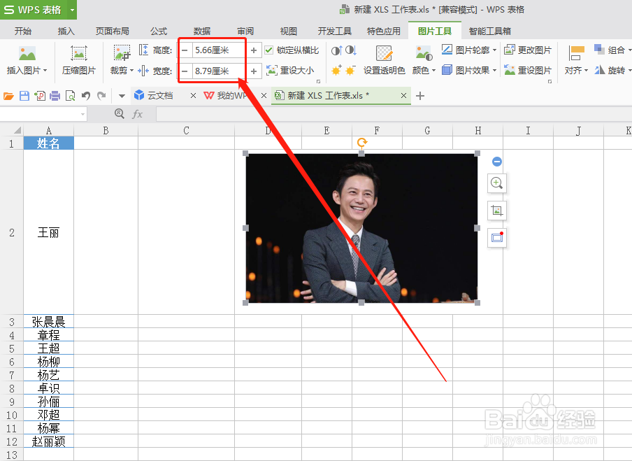 在WPS表格中，如何使图片随着单元格大小而变化