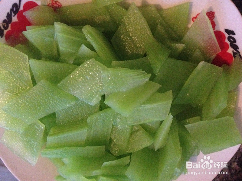 青笋炒鸡蛋的做法