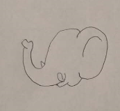 教你画大象的简笔画