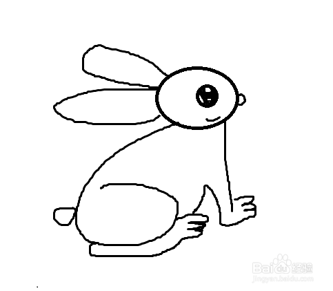 小白兔吃胡萝卜怎么画？