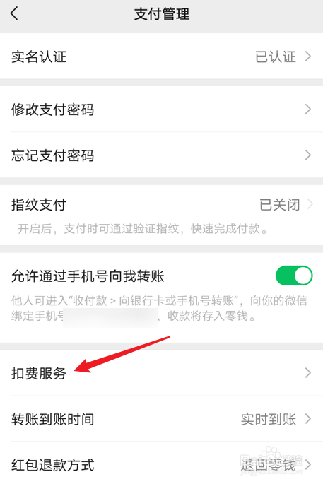 微信怎么查开通了哪些扣费服务