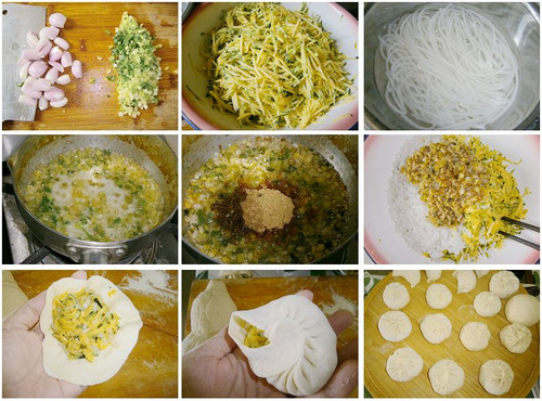 找到真正适合做包子的南瓜——嫩南瓜粉条素蒸包