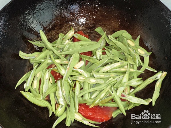 番茄炒双豆怎样做