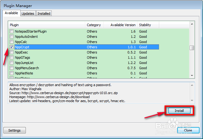 利用Notepad++ NppCrypt插件进行加密与解密