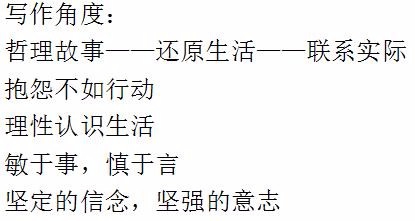 公职考试中综合应用能力的作文立意部分！