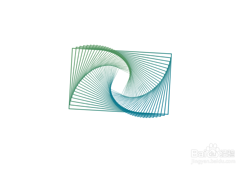 Photoshop如何制作变形线框字?