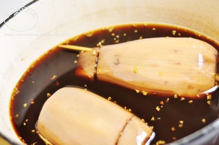 桂花红糖糯米藕