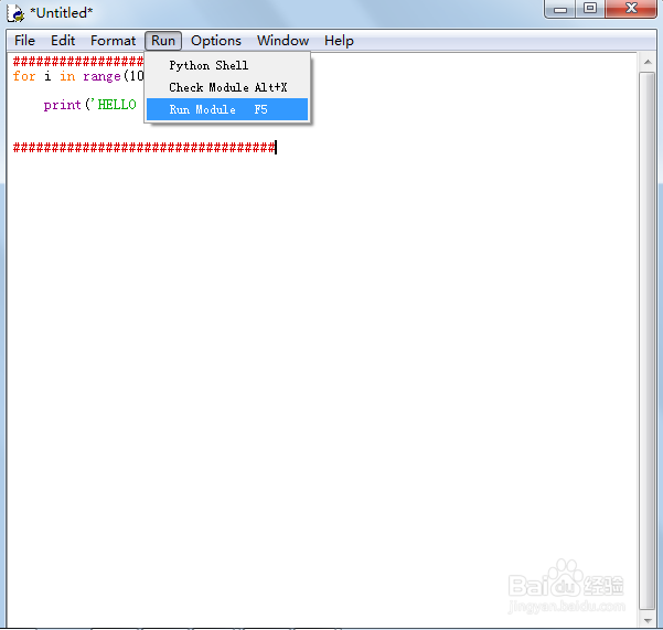 python怎么运行代码