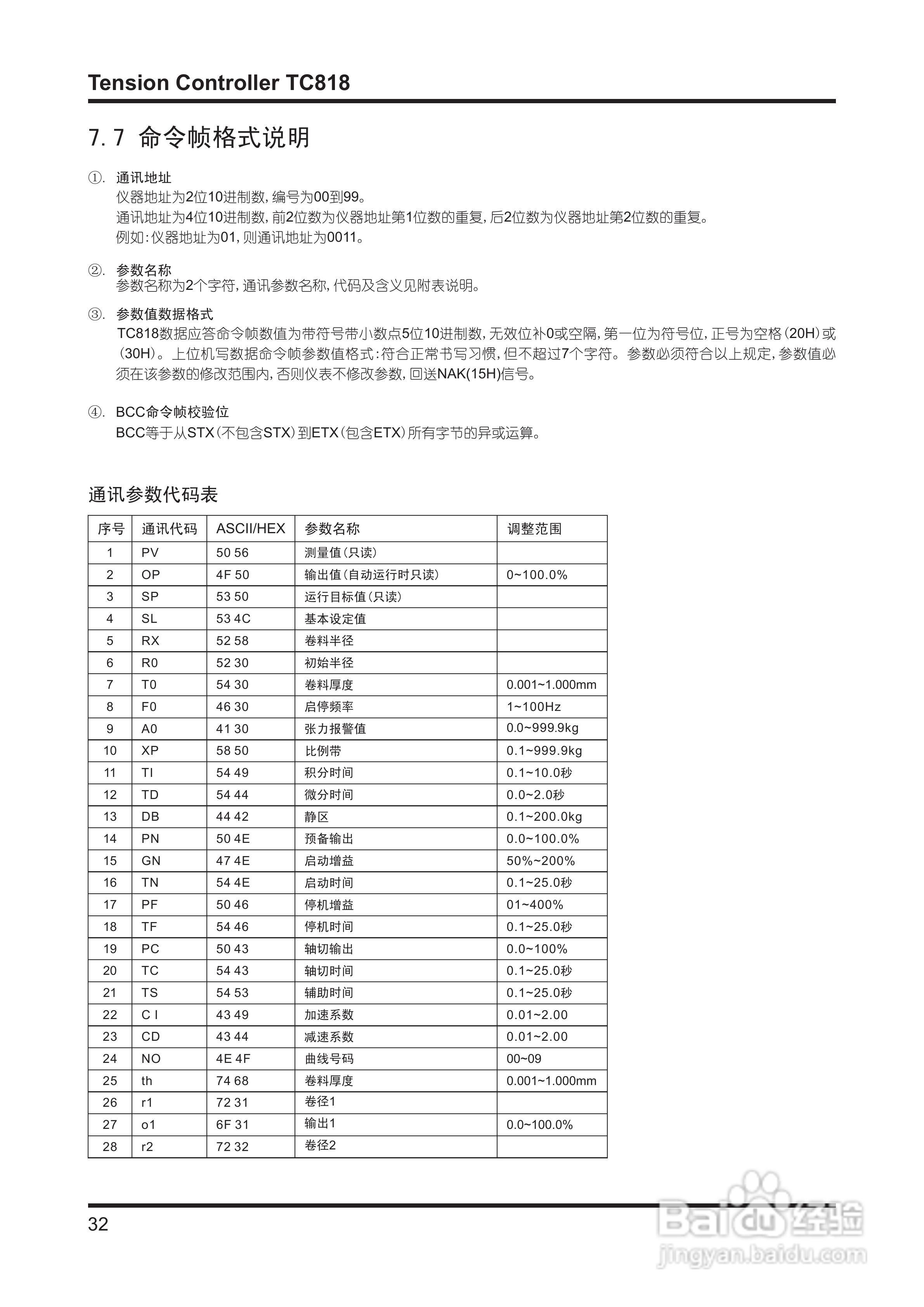 TC818张力控制器V4.00使用说明书:[4]