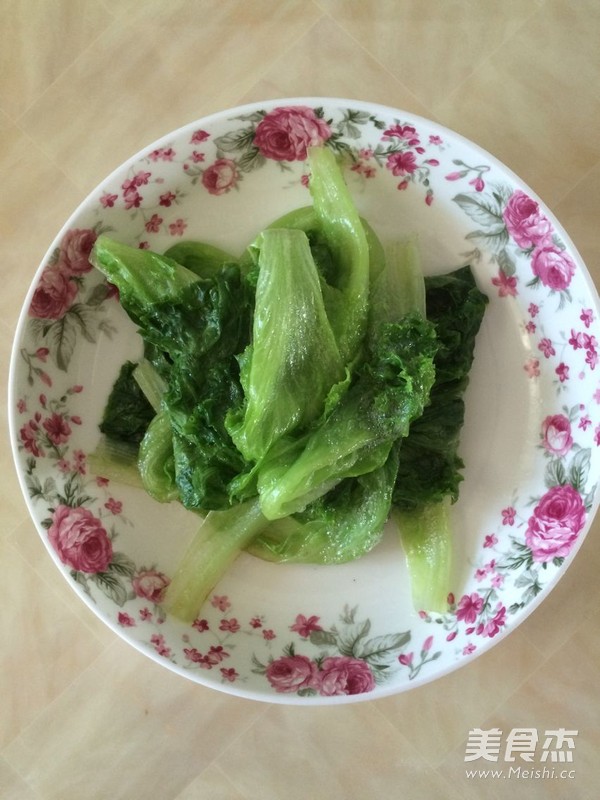 白灼生菜的做法