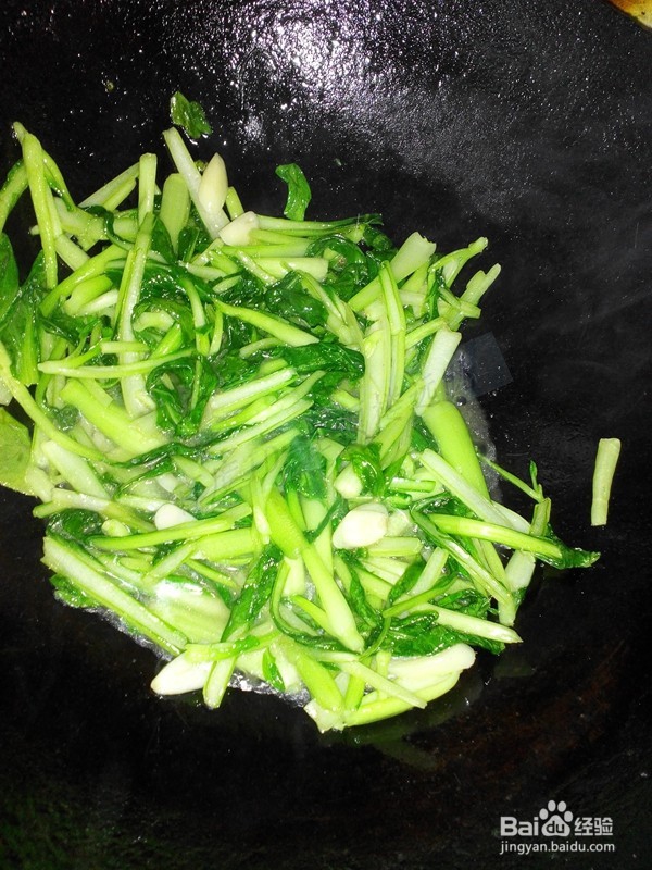 农家院炝炒油菜