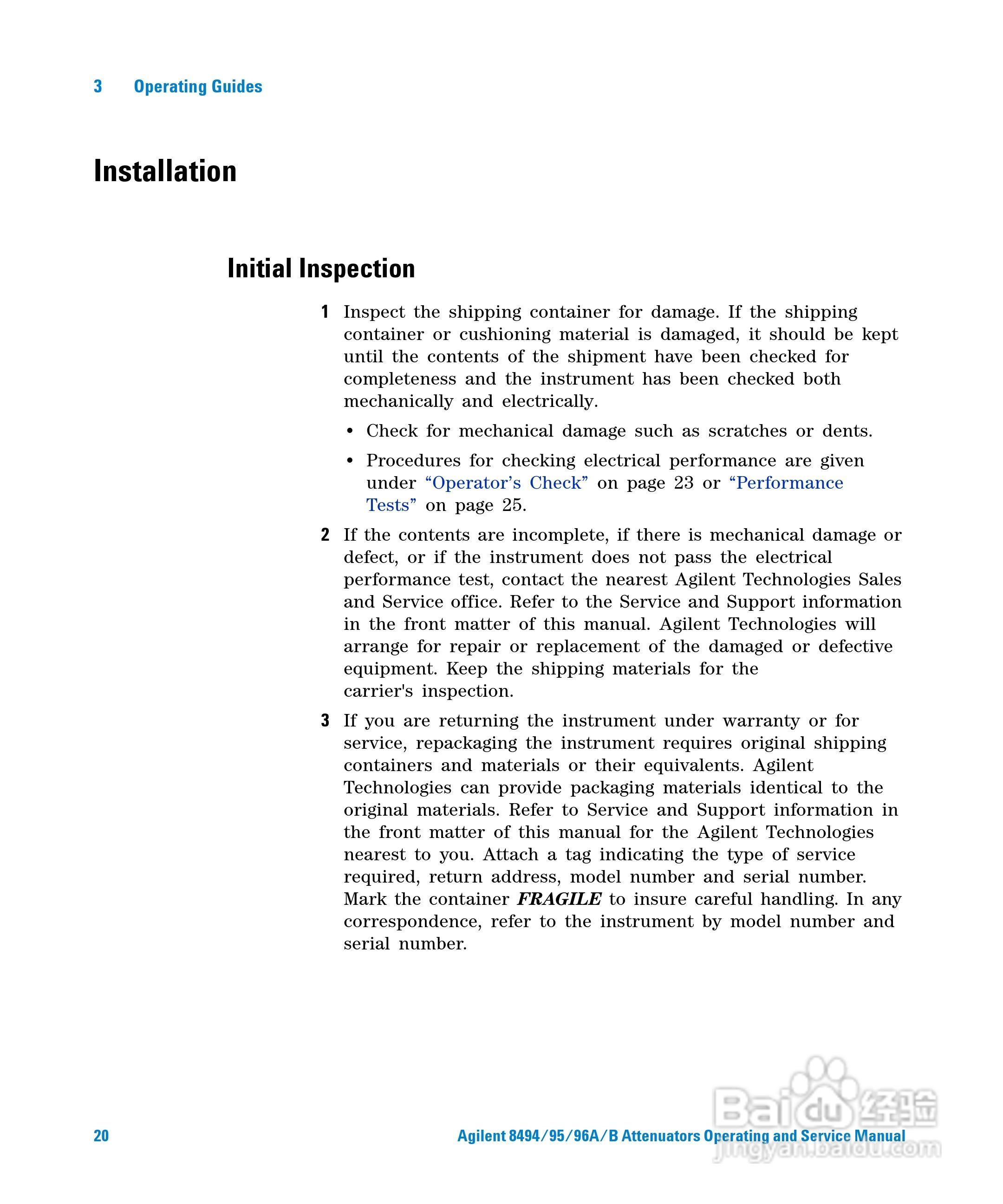 8465A手动步进衰减器使用手册:[2]