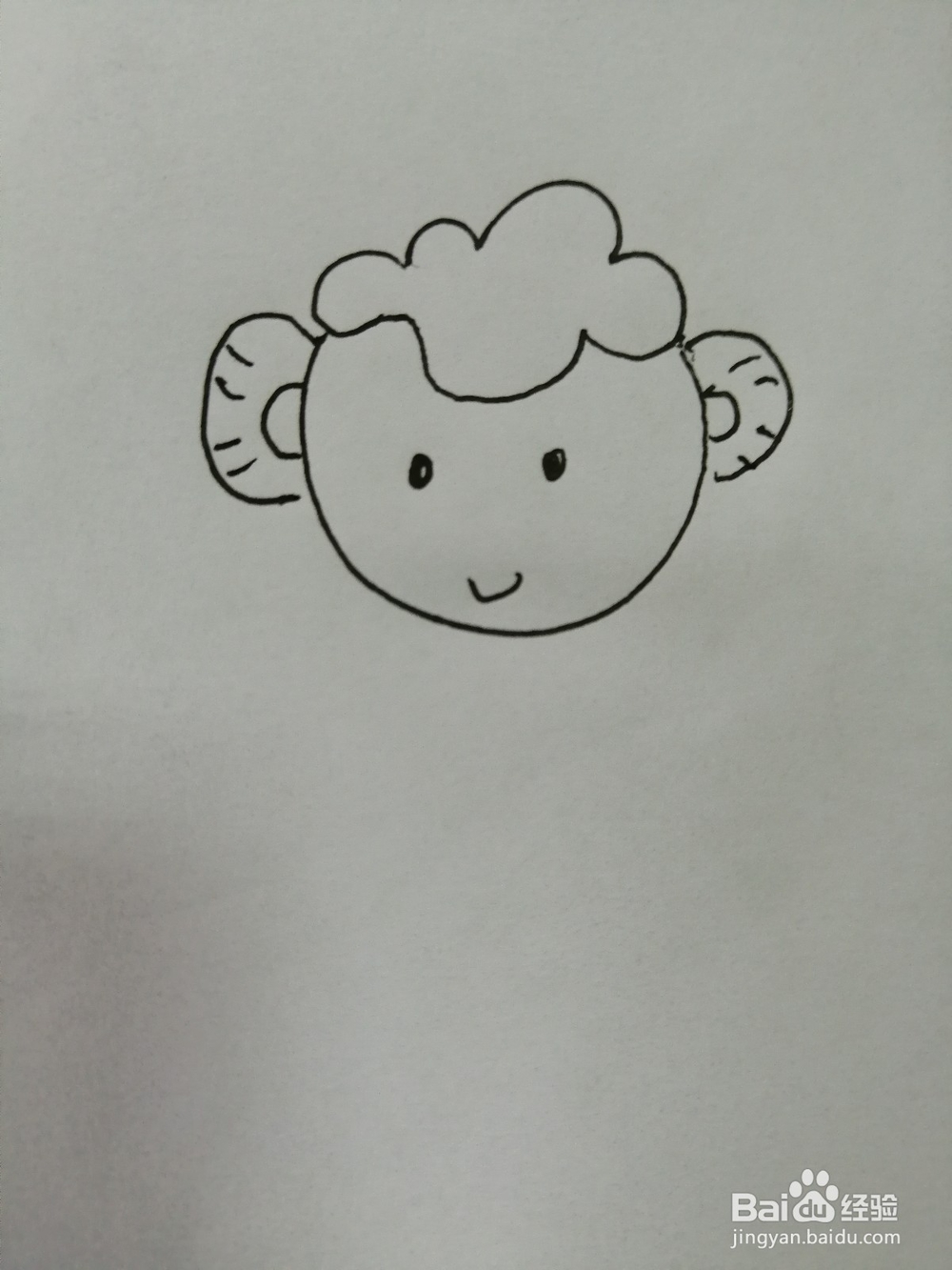 可爱的小绵羊怎么画