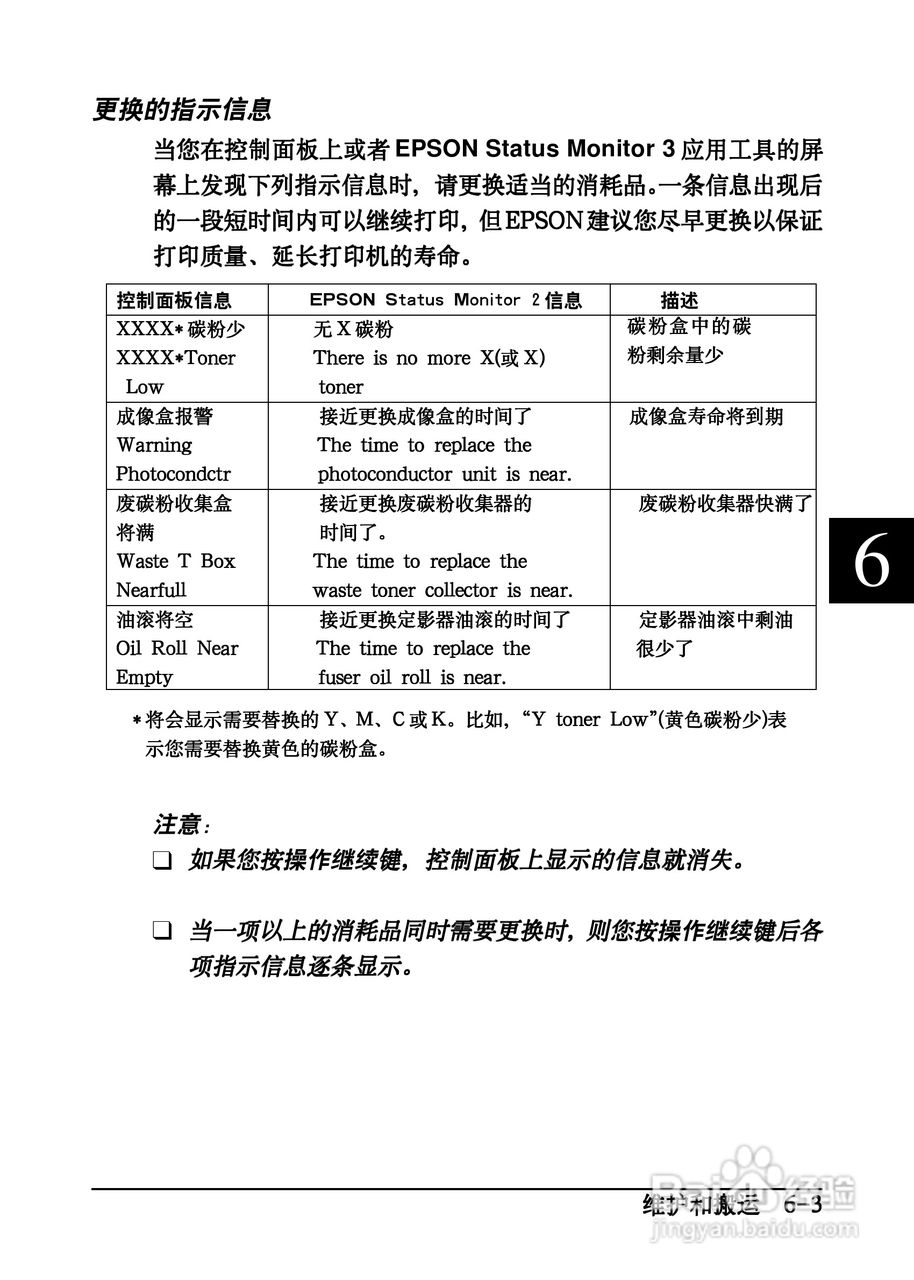 爱普生EPL-C8200彩色激光打印机操作手册:[8]