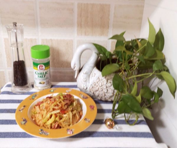 培根番茄洋葱烩饼