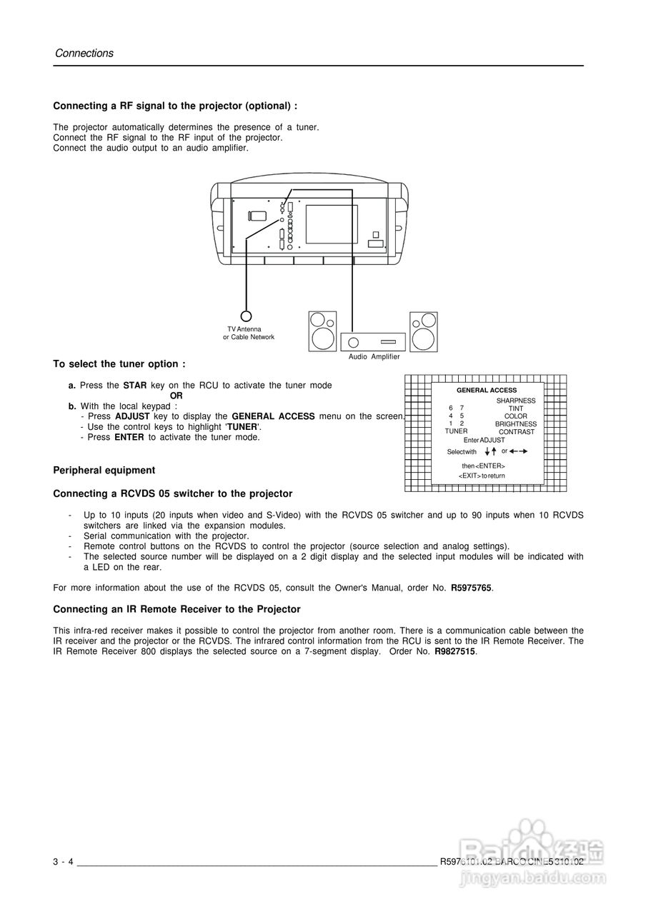Barco巴可 Cine 5投影机说明书:[2]