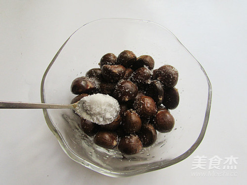 椒盐炒板栗的做法