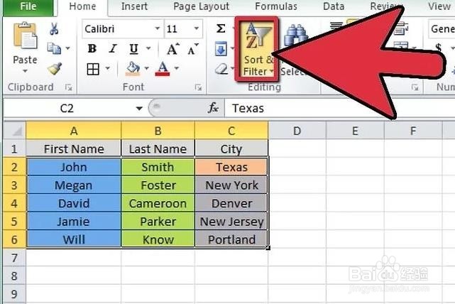 excel如何按颜色排序