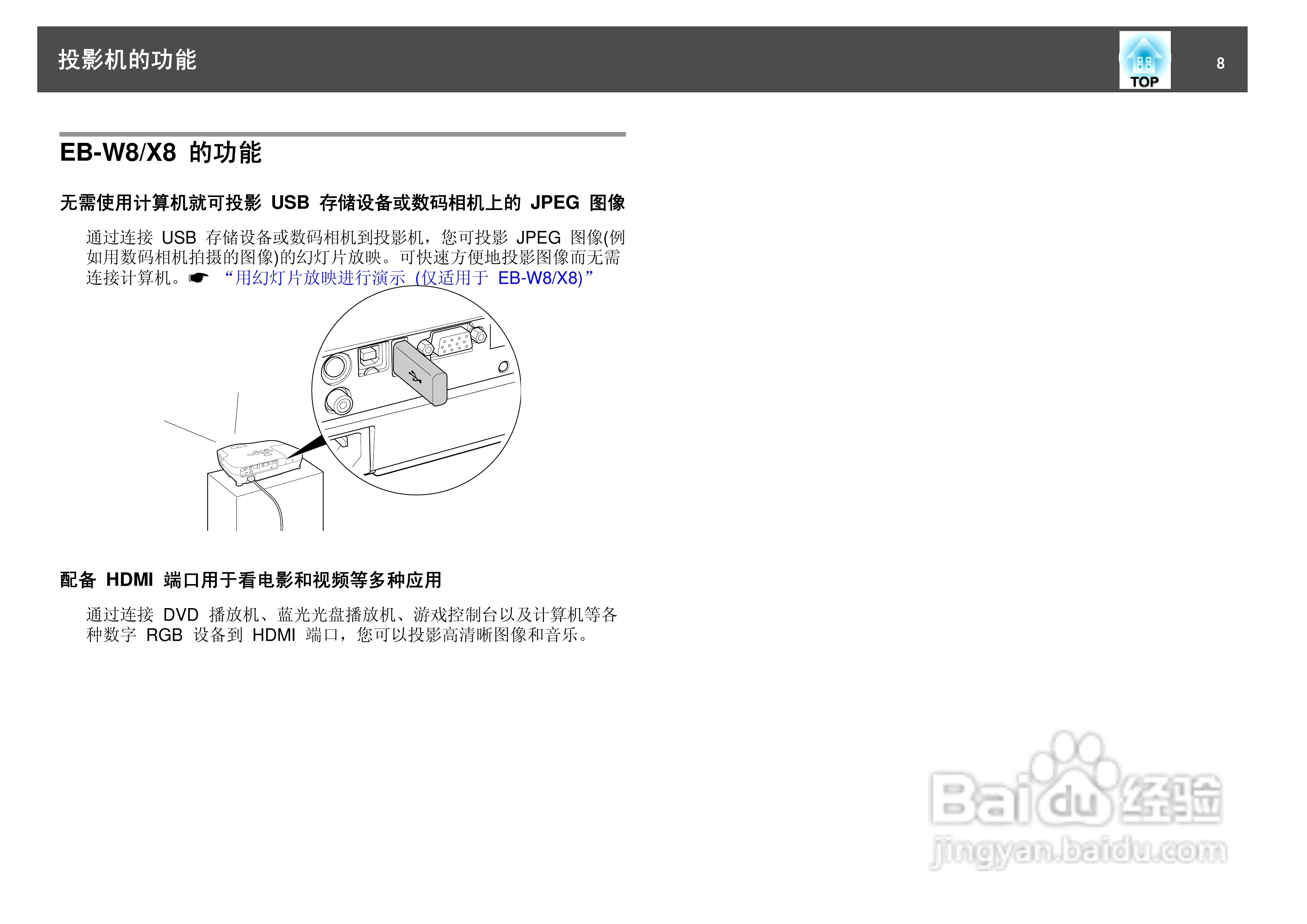爱普生EB-S8投影仪使用说明书:[1]