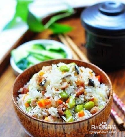 电饭锅菜饭的简单做法