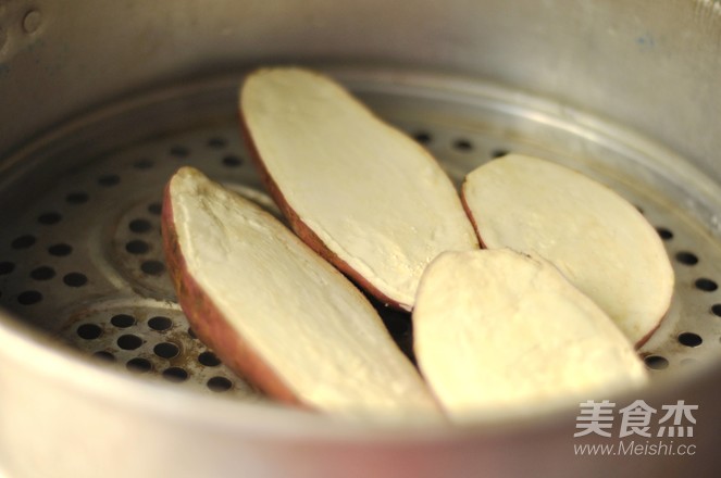 白薯豆沙茶巾绞