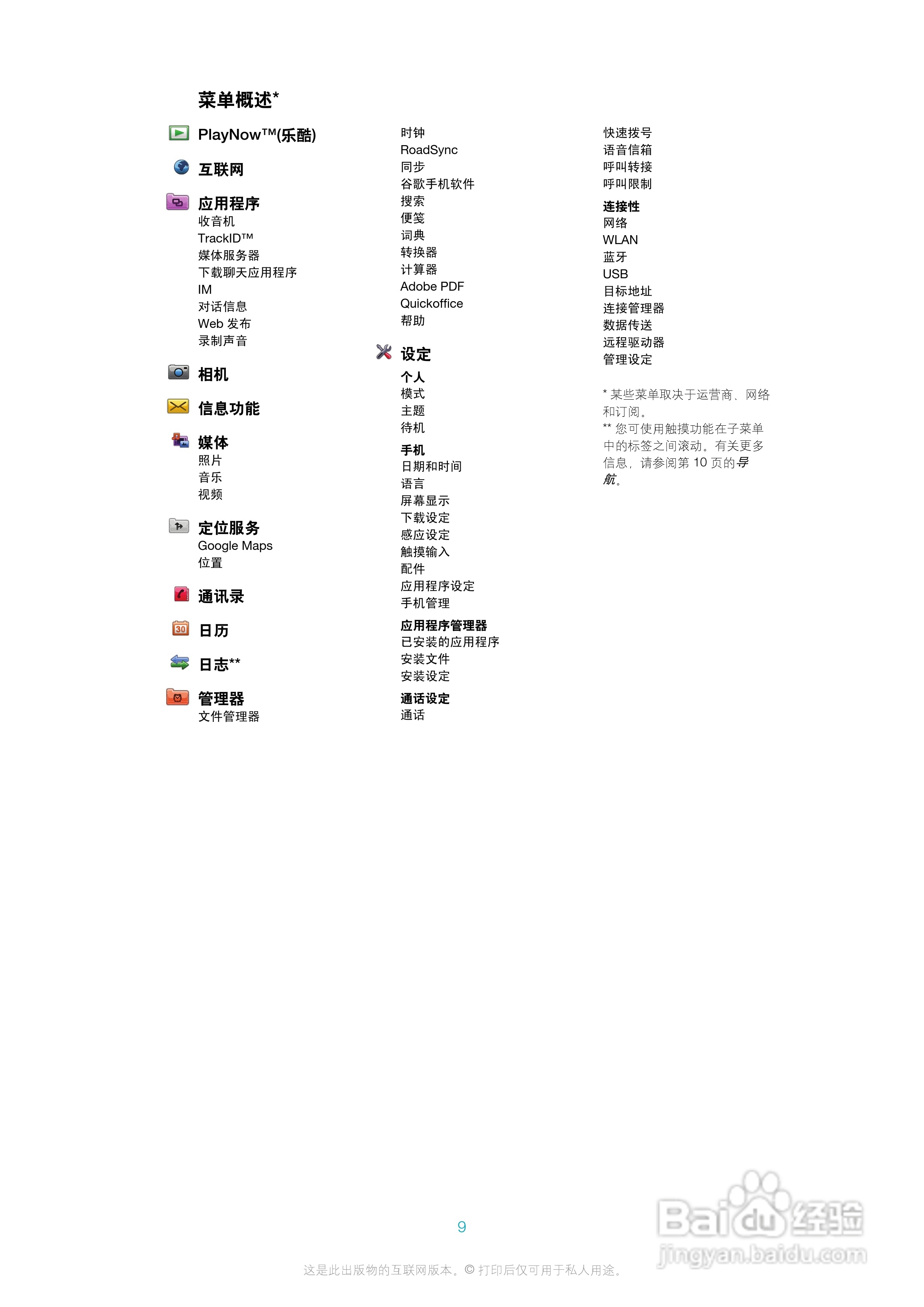 索尼爱立信U5i手机使用说明书:[1]