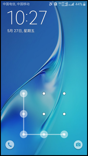 Samsung GalaxyJ7(2016)SM-J7109(5.1.1)如何设置屏幕图案锁?