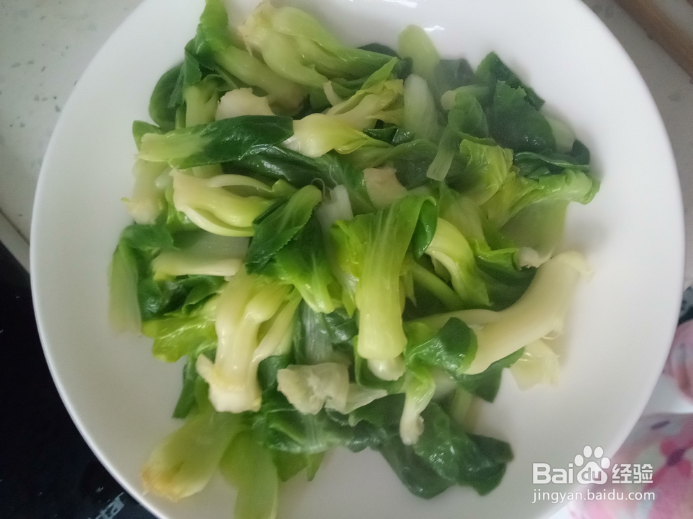 火锅丸子浇汁上海青