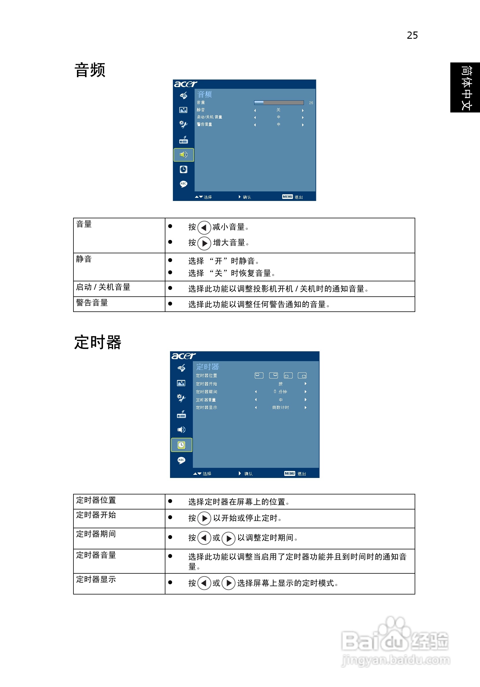 宏基H7530投影使用说明书:[4]