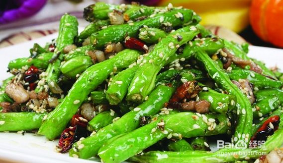 美味的干煸豇豆