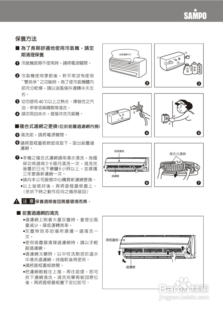 声宝AM-PY63DC/AU-PY63DC型变频冷气机说明书:[2]
