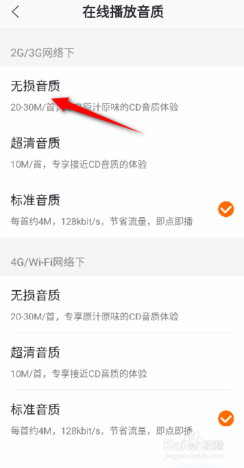 爱音乐怎么设置无损音质